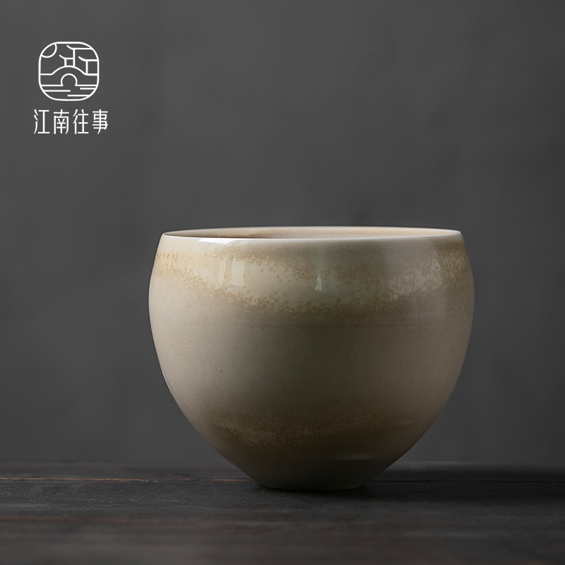 Jiangnan past ceramic tea - leaf bucket water jar dust firewood kung fu tea tea accessories of zen built in hot water bucket