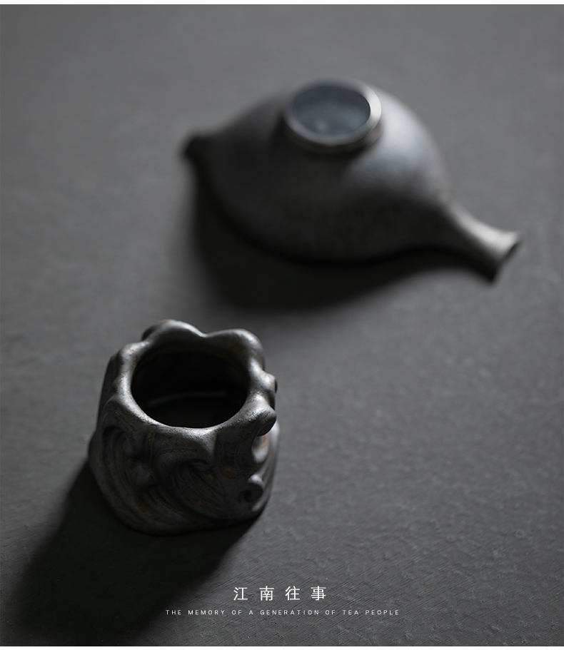 Jiangnan past) ceramic filter fine gold tail an artifact tea tea tea tea strainer filter filter