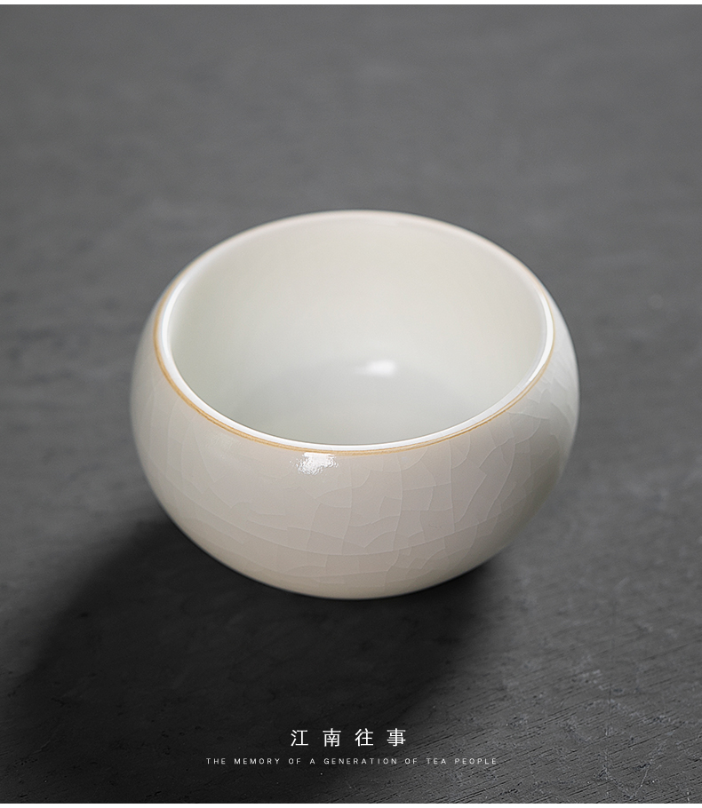 Jiangnan kung fu tea set ceramic cups past a single master your up sample tea cup cup tea cup suet jade white porcelain