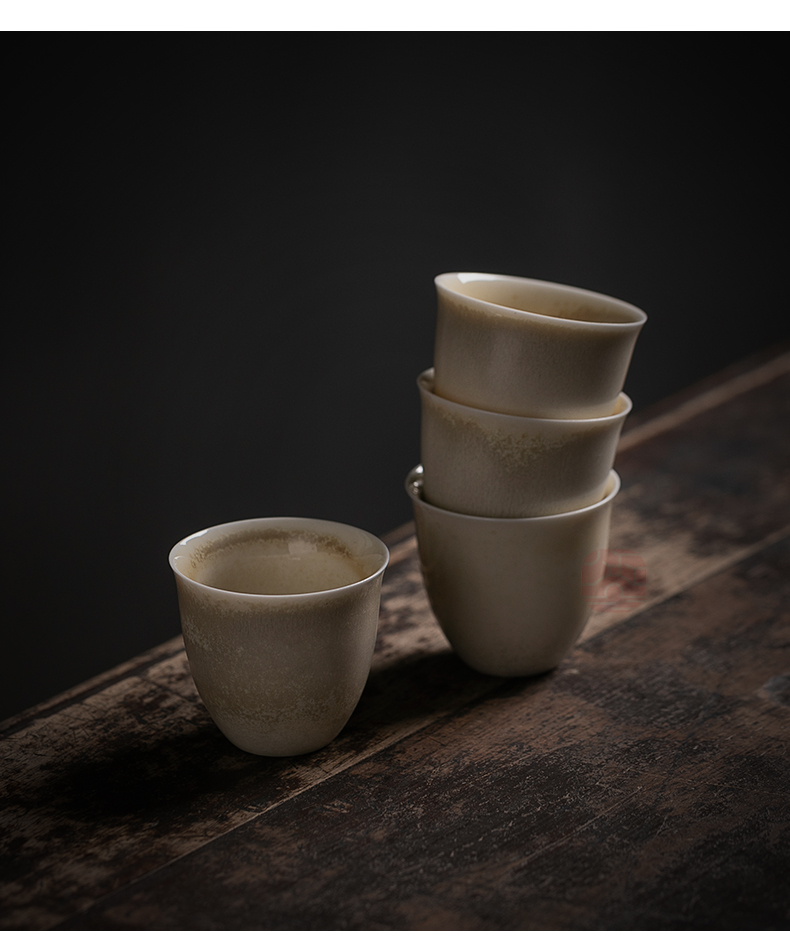 Jiangnan hand past kung fu small sample tea cup tea cups of household ceramics firewood single tea tea set single CPU