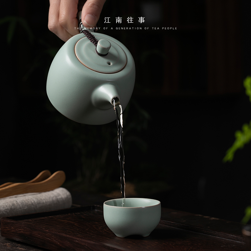 Jiangnan kung fu little teapot past your up drive home checking ceramic teapot shih black tea pot of single pot