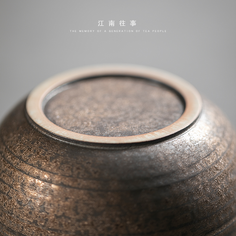 Jiangnan past iron ore washing ceramic glaze tea kung fu tea tea accessories to restore ancient ways small cup of water, after the wash