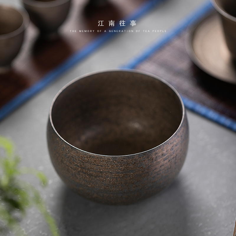 Jiangnan past iron ore washing ceramic glaze tea kung fu tea tea accessories to restore ancient ways small cup of water, after the wash