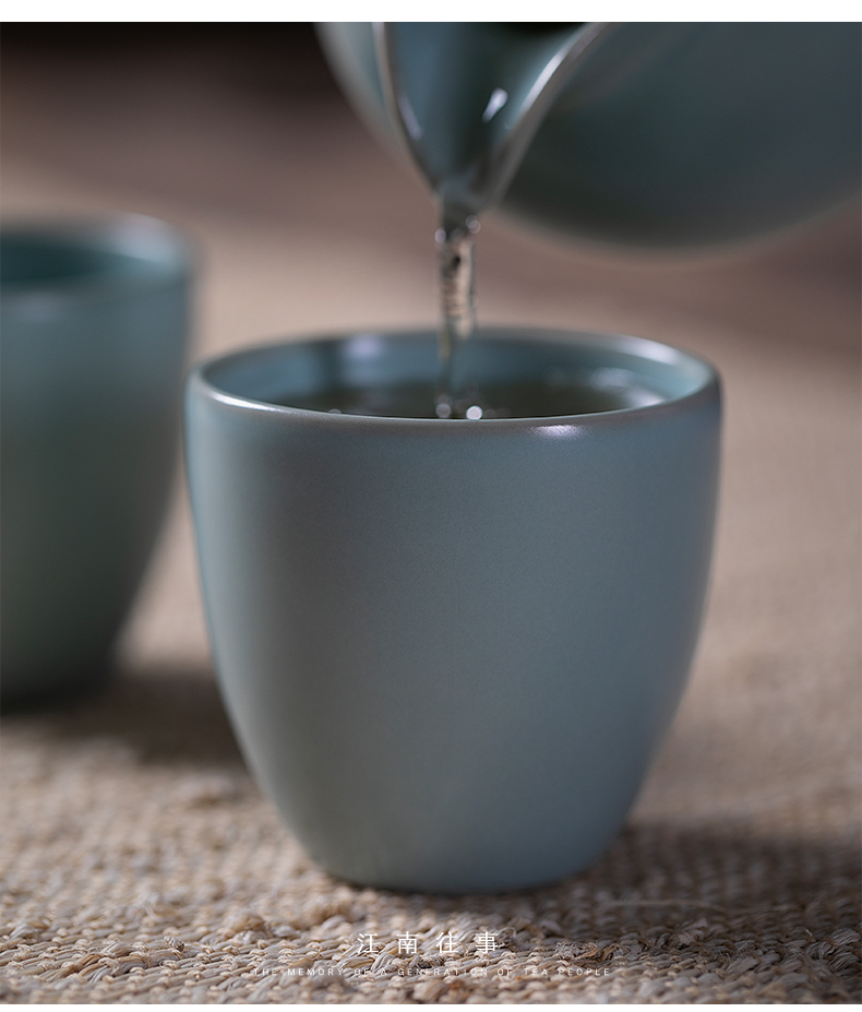 Jiangnan past your up shamrock aloes cups sliced open sample tea cup kung fu tea set small tea cups porcelain single cup cup