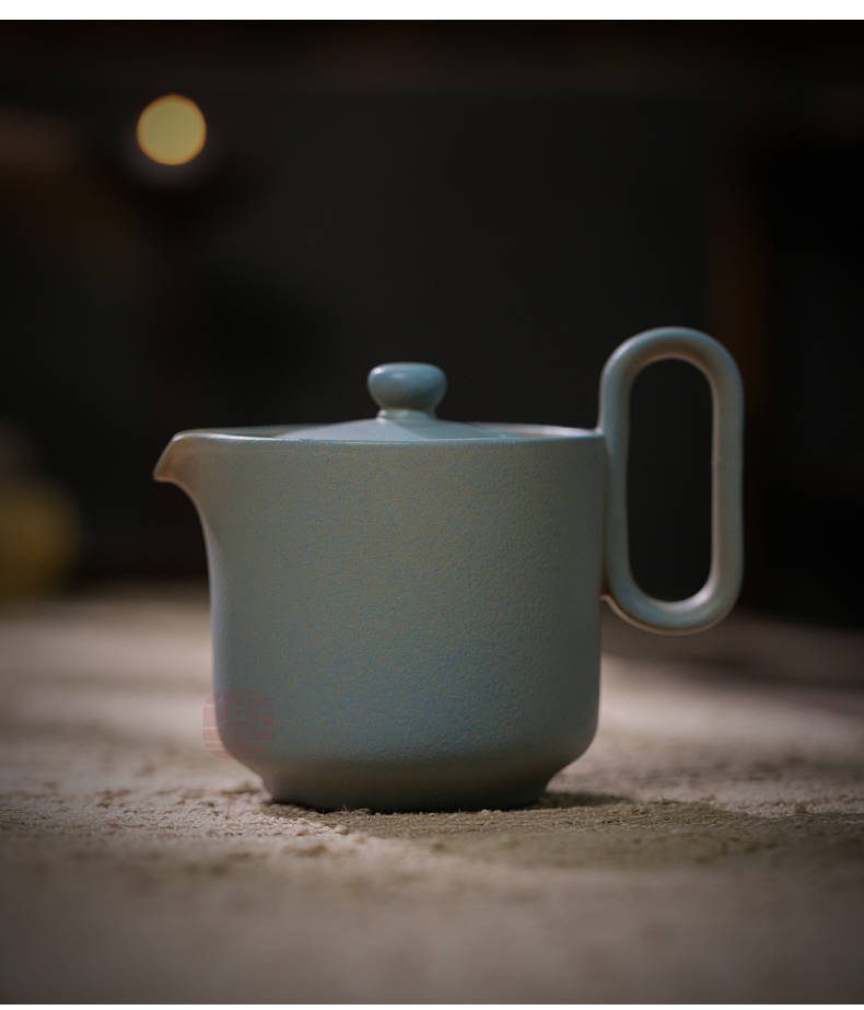 Jiangnan past kung fu tea set suit fool ceramic coarse pottery teapot household contracted a whole set of new Chinese style