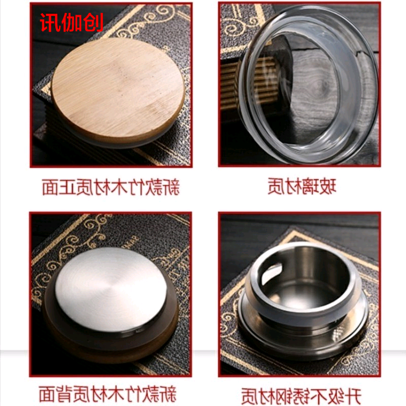 Cool glass of cold water fittings zero consumption of stainless steel filter lid with bamboo kung fu tea accessories