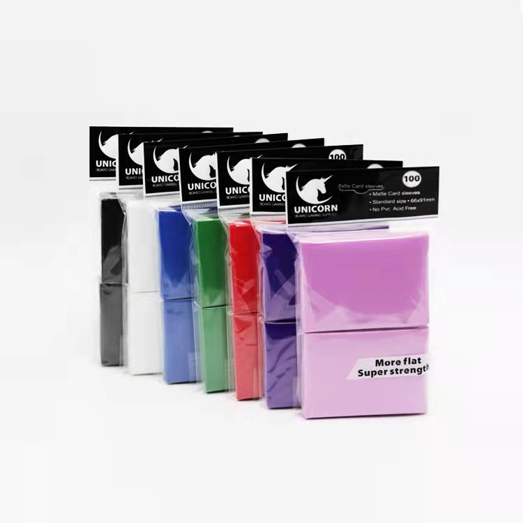 Two packs of card protection cover magic fengyun Baoqiao PTCG table tour single - sided scrub card set