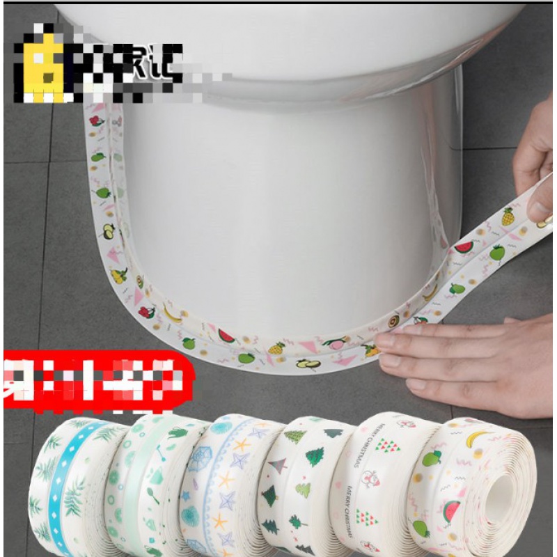 Makeup Room Edge Stitch With Toilet Side Washbasin Side Kitchen Hearth Kitchen Hearth Beauty Stitch Seal Border Mildew Moisture Proof waterproof