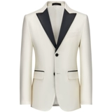 Бордовый костюм от кутюр, платье-смокинг, кремово-белый костюм, мужской свадебный костюм для жениха, свадебный костюм #3223