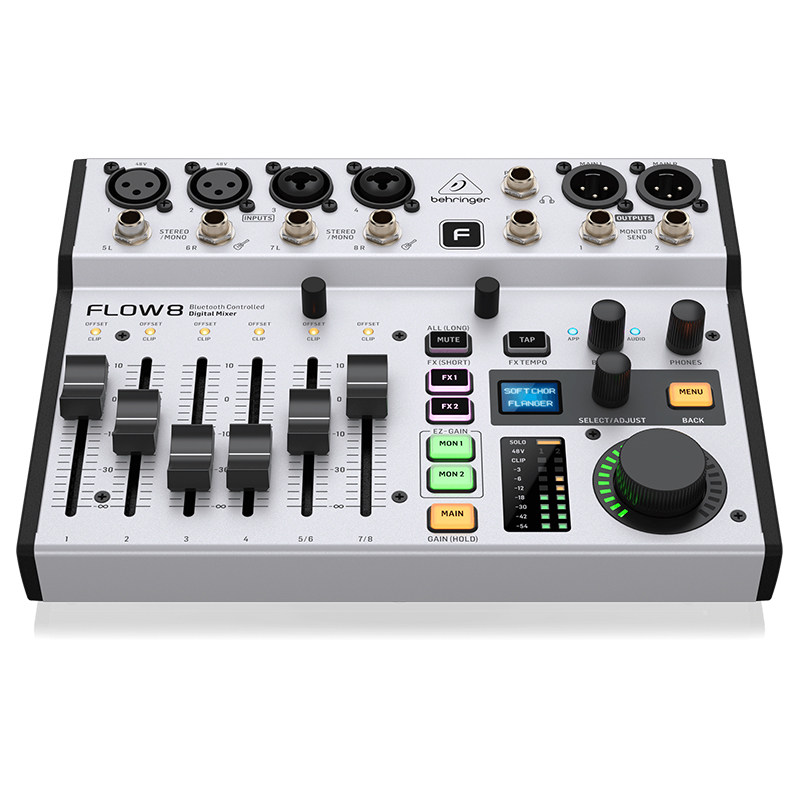 BEHRINGER FLOW8 mixer professional with effect Bluetooth digital mixer live tape sound card