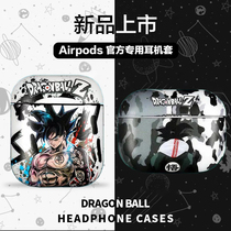 Cartoon Dragon Ball Wukong airpods1 2nd generation protective cover pro3 suitable for Apple wireless earphone cover soft shell tide