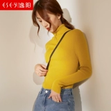 Осенний шерстяной свитер, трикотажный лонгслив, свободный крой