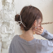 MOBAI adds temperament pearl hairpin Korean ins wind girl elegant hairpin pearl grab clip headdress