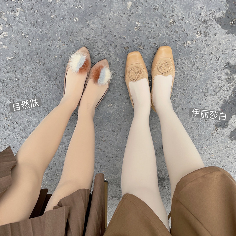 MOBAI2022 Autumn Winter Internal Lap Pants Socks Daily Tie in thin pantyhose Thick Slim Leg Silk Socks Woman THIN OUTER WEAR