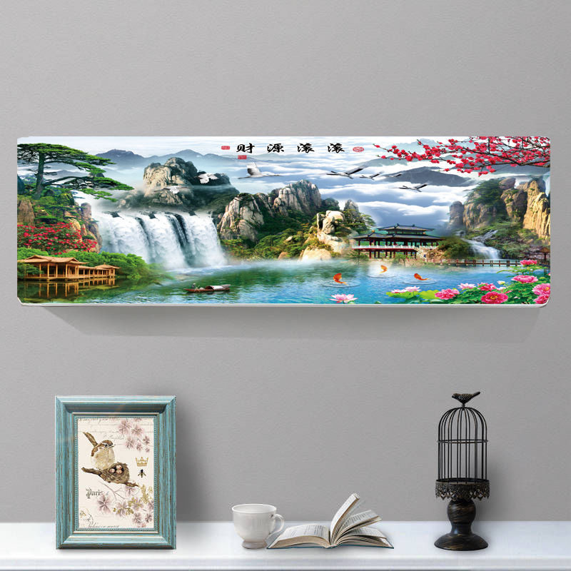 Air conditioning cover Hang-up full charter dust cover Gree Mei Yue Zi Haier Bedroom air conditioning cover wind cover fabric