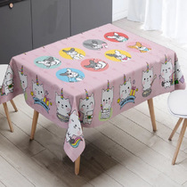 Super soft velvet tablecloth ins girl heart Net red table fabric rectangular coffee table table cloth mat cover TV cabinet tablecloth
