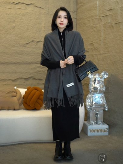 2024 Winter Lazy Style Knitted Sweater Dress, Long, High-End, Versatile, Slimming, Long-Sleeved Inner Layering Dress