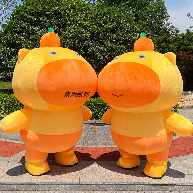 Internet Celebrity Inflatable Capybara Lulu Doll Costume Adult Performance Costume Expression Pack Capybara Lulu Cartoon Doll Costume