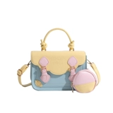 UR Bam Rewiwo Официальный подлинный дофаминовый кремовый кремовый контрастный цветовой пакет стиль школьной стиль милый мессенджер маленькая сумка