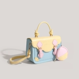 UR Bam Rewiwo Официальный подлинный дофаминовый кремовый кремовый контрастный цветовой пакет стиль школьной стиль милый мессенджер маленькая сумка