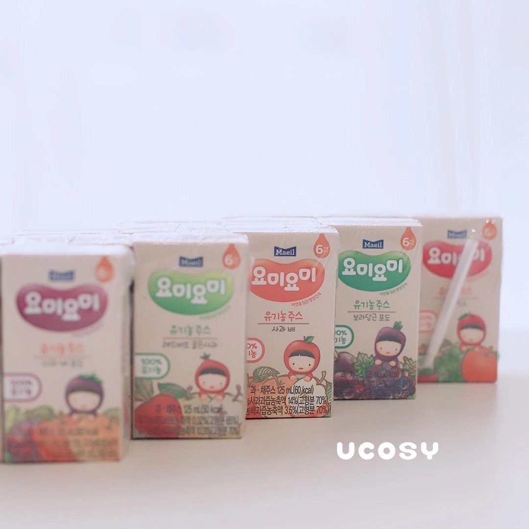 (Buy 3 send 1) South Korean imports Daily Kimi Baby juice Children snacks water juice 125ml * 4 bottles 