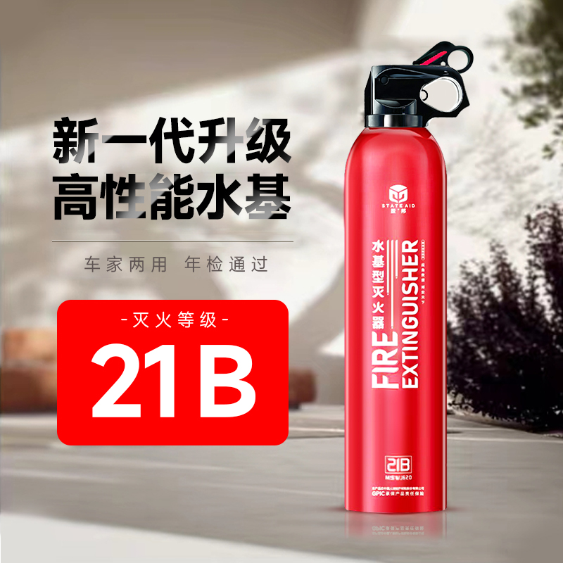 Vehicular fire extinguisher car water-based high temperature resistant private car small portable home car annual inspection fire equipment-Taobao