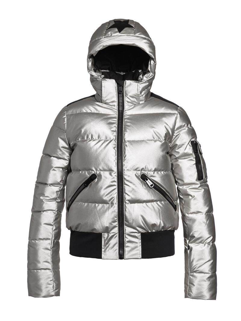 19 new fashion women's women's pearlescent shiny ski down jacket outdoor clothing windproof waterproof warm self-retention