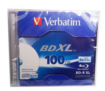 Verbatim Verbatim 4x BD-R XL 100g Blu-ray Burning Disc Printable Disc Single Box