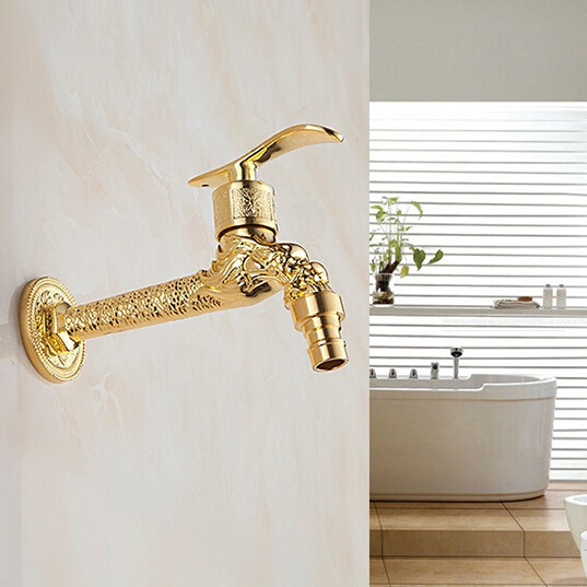 Antique Bronze Washing Machine Tap Lengthening Single Cold Mop Pool Special 4 Differentiated Makeup Room Eu Style Balcony Outdoor