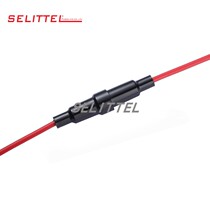 Environmental protection electric wood UL1015 line 5X20 lead wire type fuse box 5x20 with wire fuse holder