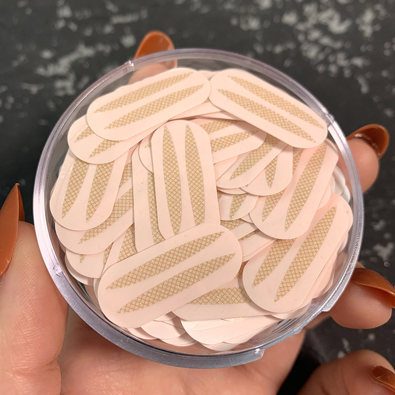 Double eyelid stickers for women double-sided seamless natural lace invisible mesh beauty eye stickers stereotyped swollen eyes for men and women