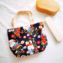 Day-style cutlery containing portable bunches for drawing rope bags travel cutlery children students handlunches bag handmade fabric