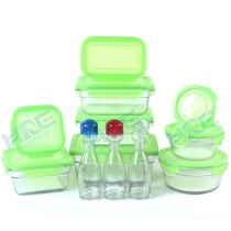South Korea Imported Conning Glass Preservation Box High Temperature Resistant Microwave Oven Heated Fridge Lunch Box Sealed Lunch Box