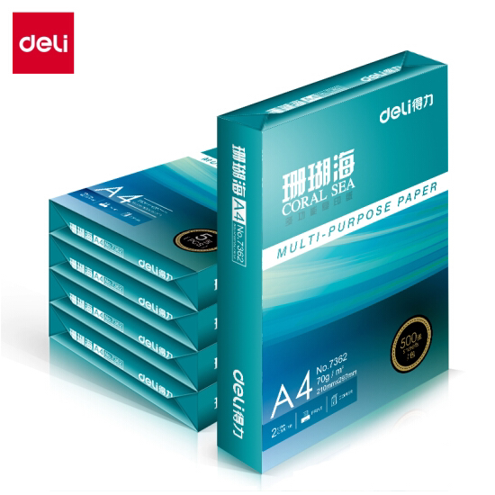 Able Deli White Order Sea 70gA4 Photocopy Paper Coral Sea 80 gr A3 Office with printed white paper 500 sheets