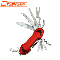 TUSHUOUTDOOR portable products Multifunctional folding small knives Camping army Fruit tools Bottle opener