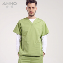 ANNO ANNO surgical gown pure color polyester cotton Doctor Nurse clothes pet hospital dental men and women clothes