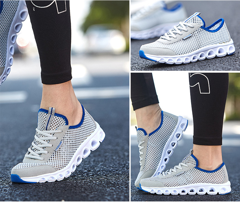 Kim Belle phòng tập thể dục sneakers nữ mùa hè lưới giày chạy lưới thoáng khí bề mặt trọng lượng nhẹ hấp thụ sốc mềm dưới giày yoga giày chạy bộ nike
