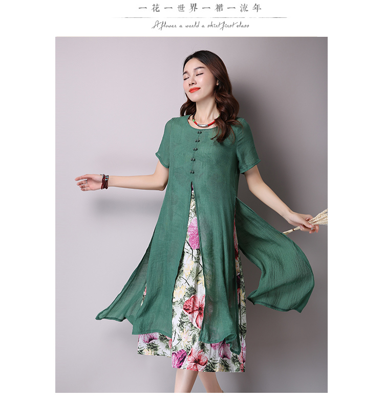Robe femme en Coton et lin - Ref 3326852 Image 17