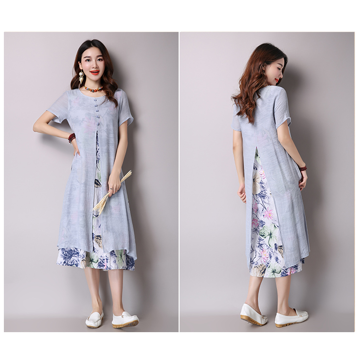 Robe femme en Coton et lin - Ref 3326852 Image 27