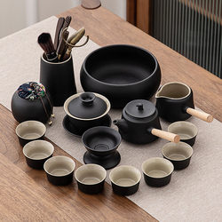 Ceramic Teapot Kung Fu Tea Set Suit 2025 New arrival For Home Living Room Tea Drinking Office Reception High-End Light Luxury