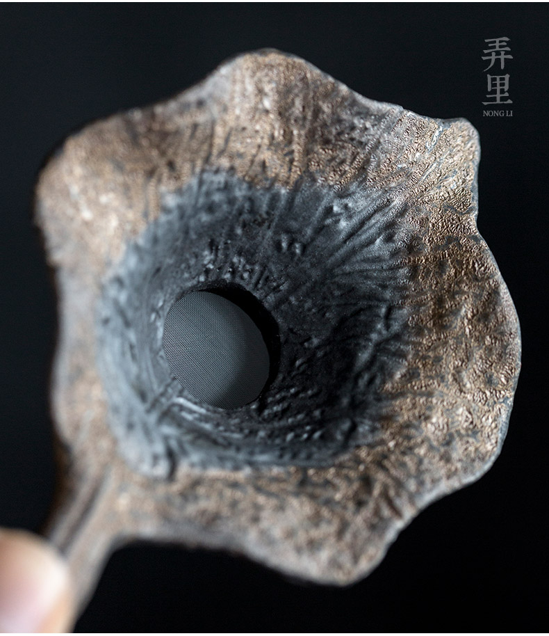 Creative coarse pottery) tea strainer screen tea accessories) frame ceramic tea tea tea filter