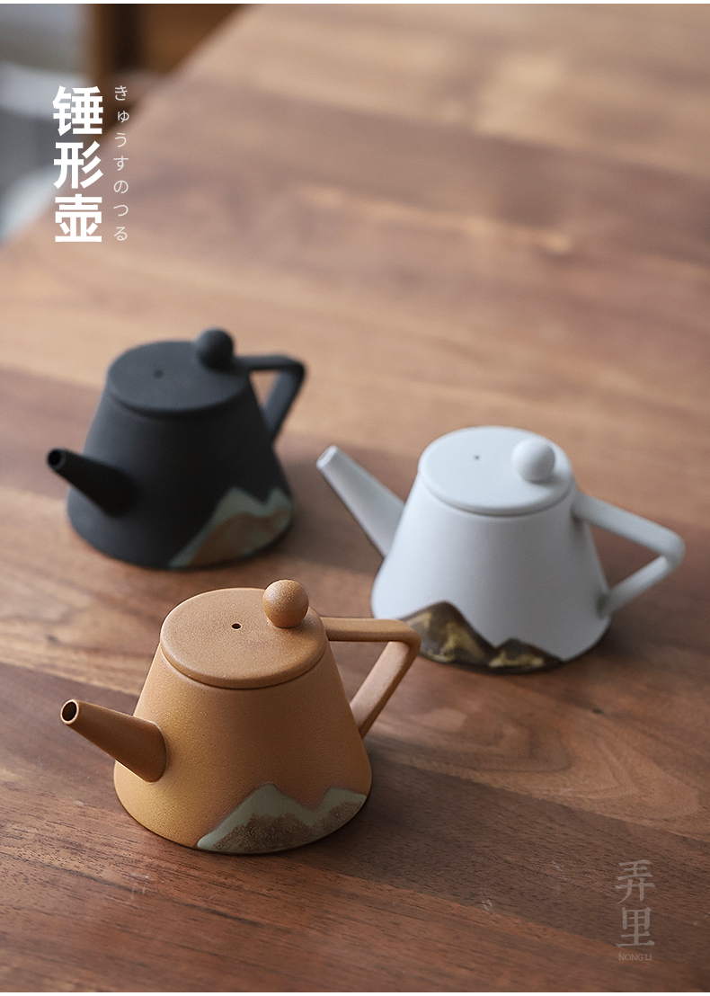 The Get | in Japanese small single pot pot of ceramic teapot girder kung fu tea based warm tea alcohol coarse ceramic tea set