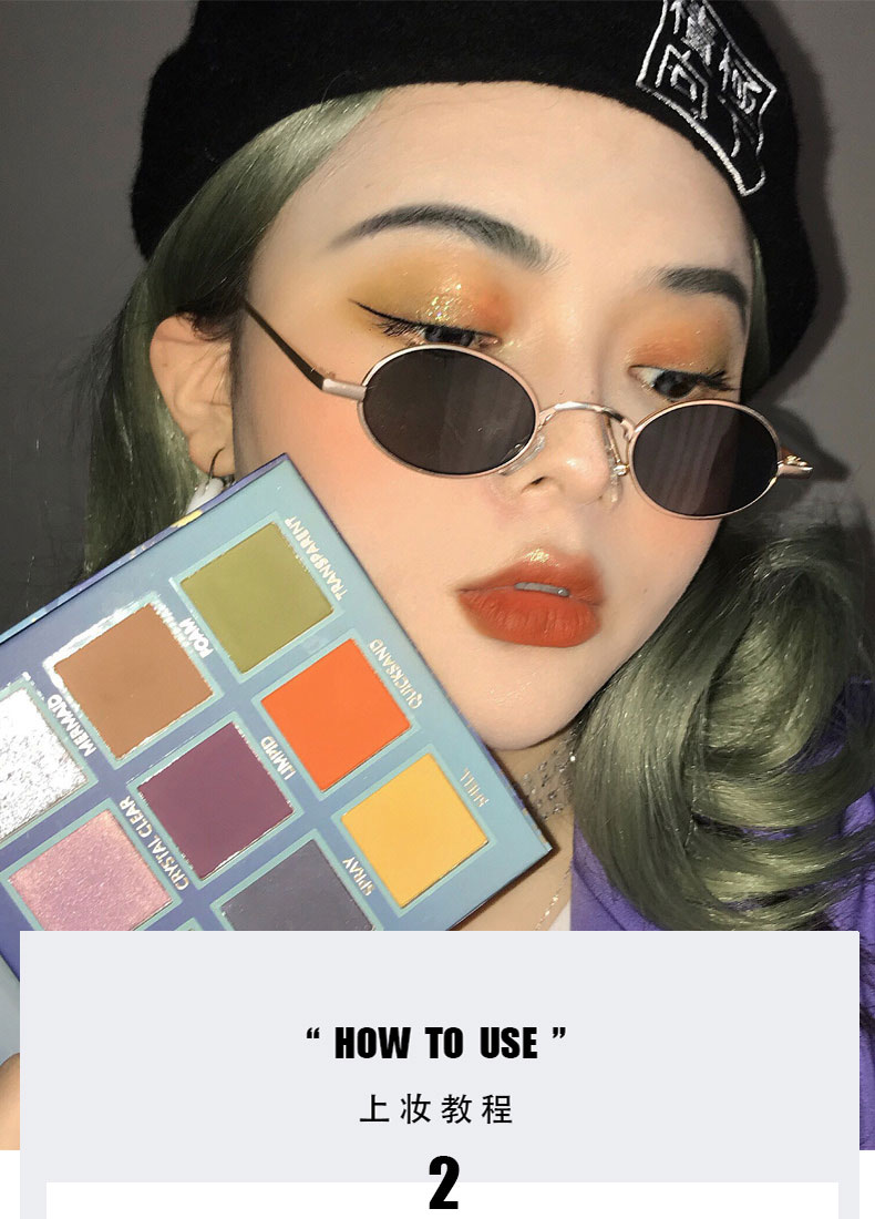 Cô là tasu blue Ocean 9 màu phấn mắt kim cương sequin phân cực flash nghệ nghệ bay xanh đỏ nâu caramel hành tây - Bóng mắt phấn mắt anylady