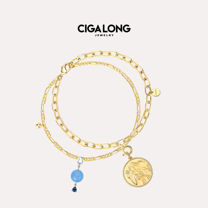 Create the new niche design handdress gift of CIGALONG joint constellation bracelet