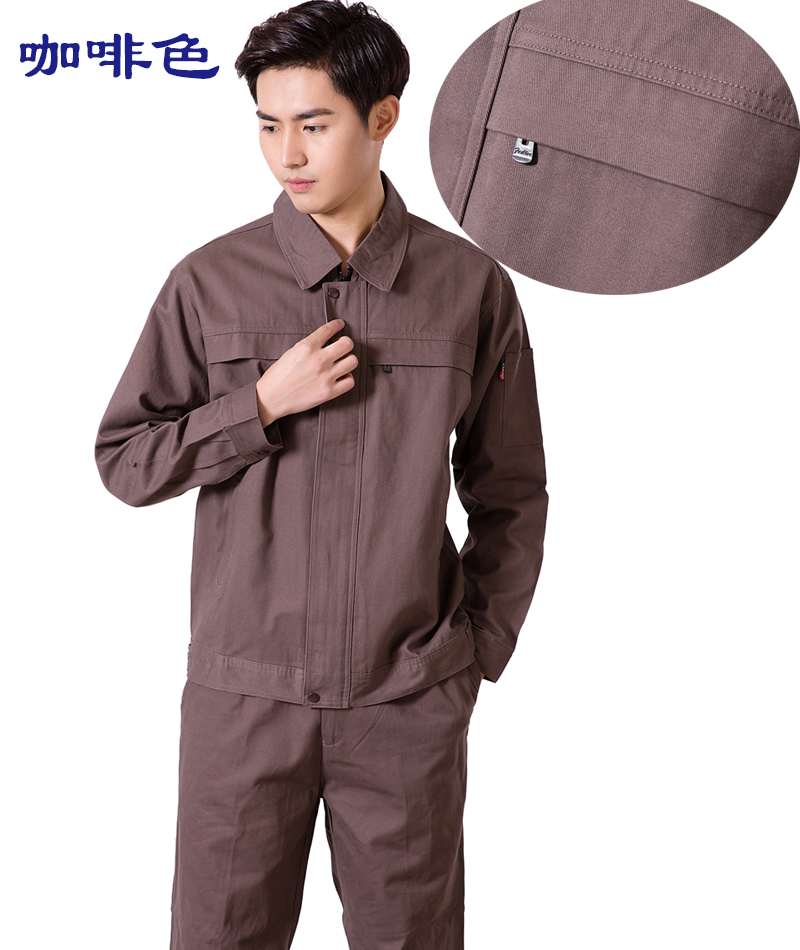 Mùa thu và mùa đông cotton nam và nữ overalls Quần áo bảo hiểm lao động Bộ dụng cụ quần áo Nhà máy sửa chữa cơ khí Quần áo đồng phục Màu sắc phù hợp với đồng phục quần áo thể thao nam