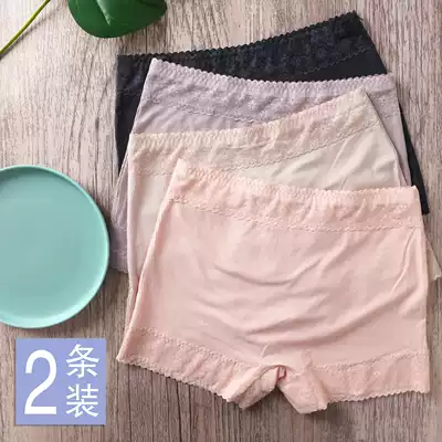Summer thin lace safety pants women's anti-light Mordale thread bottomed four-corner shorts insurance pants two-in-one