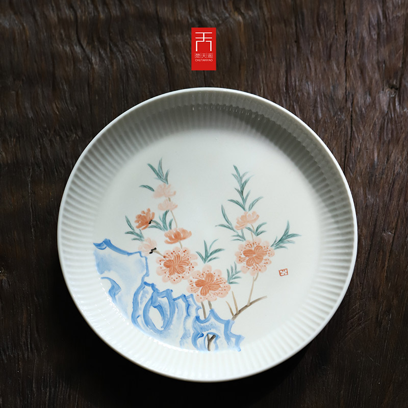 Jingdezhen hand - made ceramic tea tray was yun shouping painting POTS dry fruit bowl tea tray tea tray of fruit