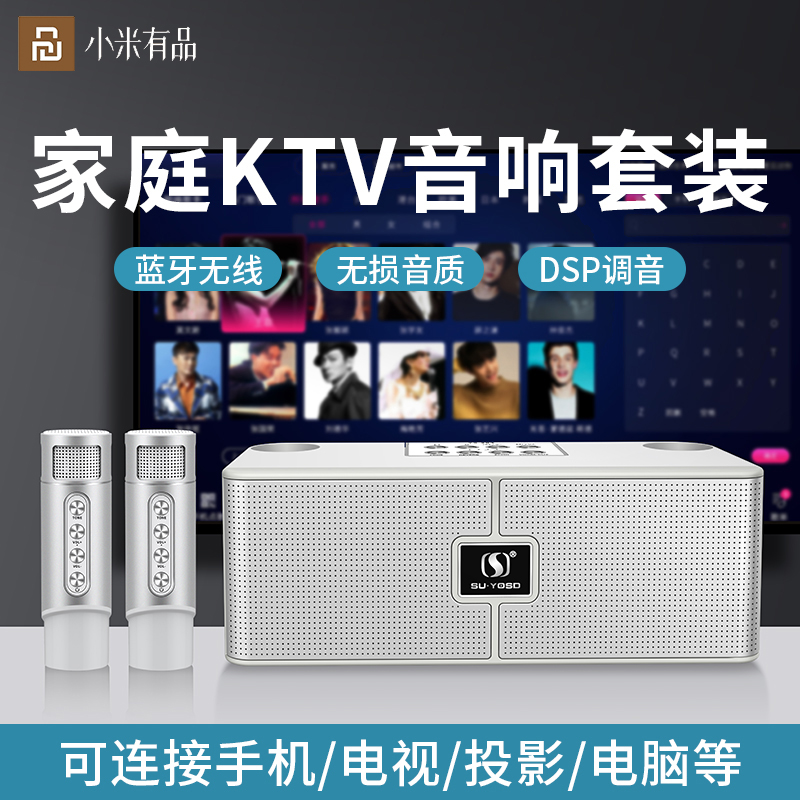 ホームKTVマイクオーディオオールインワンマシンソングオーダーカラオケホーム歌唱テレビカラオケセットワイヤレスマイク