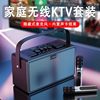 Home ktv audio set microphone all-in-one machine outdoor karaoke microphone karaoke machine projector TV karaoke