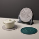 High temperature resistant silicone heat insulation pad Simple modern dining table pad Anti-scalding bowl pad Dining plate pot pad Storage rack set